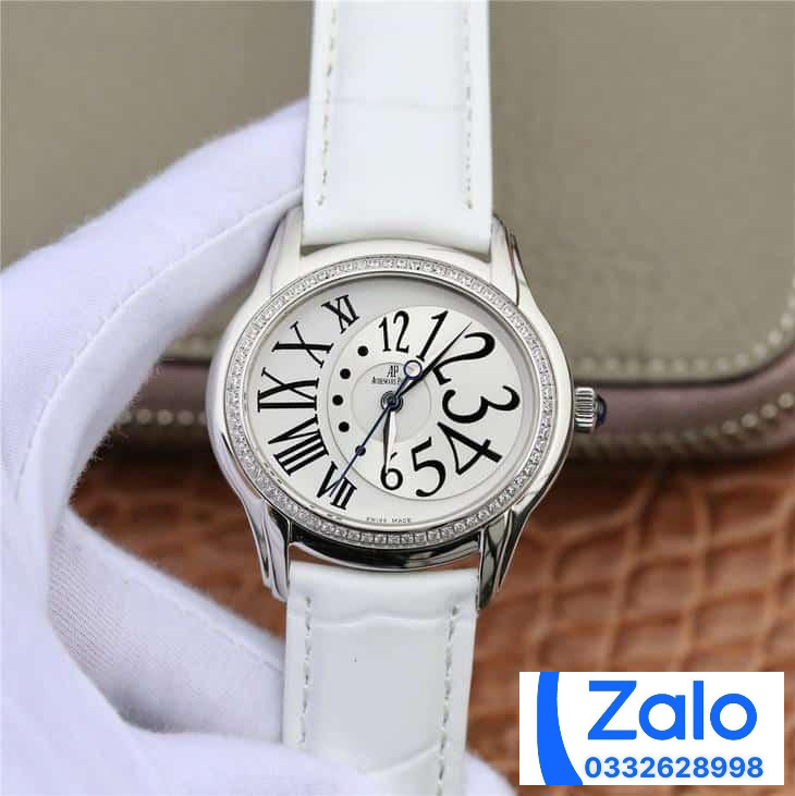 ĐỒNG HỒ NỮ AUDEMARS PIGUET 77303BC FAKE 1:1 MÀU TRẮNG DÂY DA 39.5MM ĐỒNG HỒ NỮ AUDEMARS PIGUET 77303BC FAKE 1:1 MÀU TRẮNG DÂY DA 39.5MM