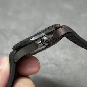 OMEGA SEAMASTER LUXURY IMITATION WATCHES BLACK CERAMIC BEZEL RUBBER STRAP VS FACTORY 43MM 2 ĐỒNG HỒ NAM OMEGA SEAMASTER REPLICA 11 NHÀ MÁY VS FACTORY DÂY CAO SU 43MM