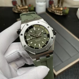 ĐỒNG HỒ AUDEMARS PIGUET ROYAL OAK OFFSHORE REP 1:1 NHÀ MÁY APS GREEN 42MM 1 ĐỒNG HỒ AUDEMARS PIGUET ROYAL OAK OFFSHORE REP 1:1 NHÀ MÁY APS GREEN 42MM