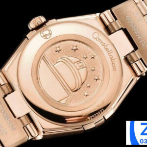 ĐỒNG HỒ NỮ OMEGA CONSTELLATION FAKE CAO CẤP NHÀ MÁY GF ROSE GOLD 25MM 3 ĐỒNG HỒ NỮ OMEGA CONSTELLATION FAKE CAO CẤP NHÀ MÁY GF ROSE GOLD 25MM