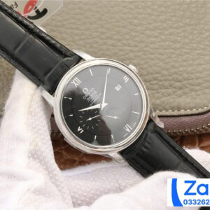 ĐỒNG HỒ NAM OMEGA DE VILLE SUPER FAKE NHÀ MÁY DV VIỀN TRƠN MÀU ĐEN 40MM 1 ĐỒNG HỒ NAM OMEGA DE VILLE SUPER FAKE NHÀ MÁY DV VIỀN TRƠN MÀU ĐEN 40MM