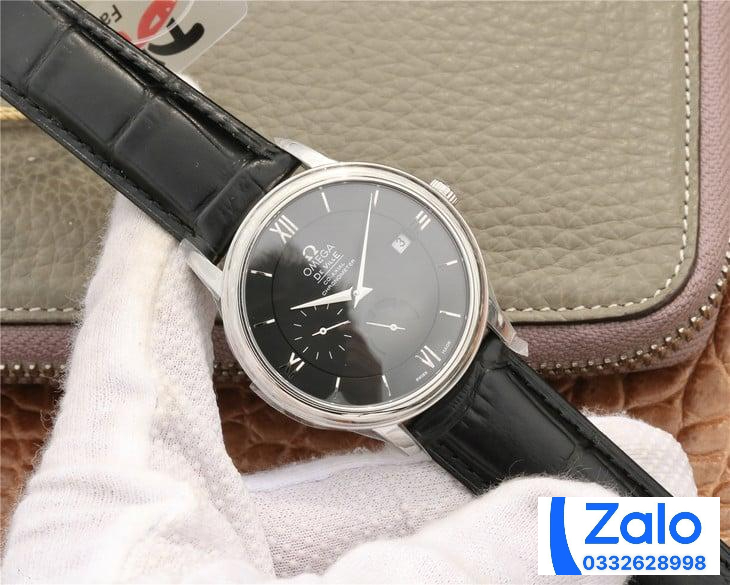 ĐỒNG HỒ NAM OMEGA DE VILLE SUPER FAKE NHÀ MÁY DV VIỀN TRƠN MÀU ĐEN 40MM ĐỒNG HỒ NAM OMEGA DE VILLE SUPER FAKE NHÀ MÁY DV VIỀN TRƠN MÀU ĐEN 40MM