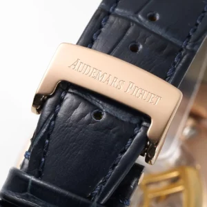 AUDEMARS PIGUET HIGH END WATCH REPLICAS ROYAL OAK APS FACTORY BLUE DIAL LEATHER STRAP 41MM 5 ĐỒNG HỒ AUDEMARS PIGUET ROYAL OAK REPLICA 1:1 NHÀ MÁY APS DÂY DA 41MM