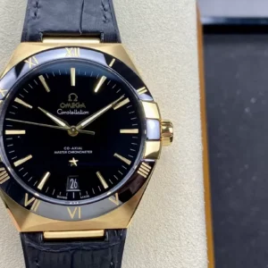 ĐỒNG HỒ NAM OMEGA CONSTELLATION REPLCIA NHÀ MÁY SBF VÀNG GOLD 41MM