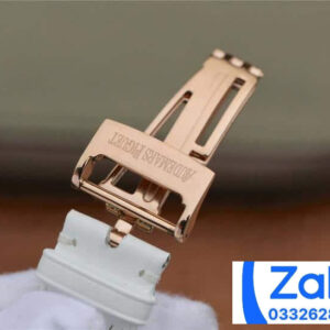 ĐỒNG HỒ NỮ AUDEMARS PIGUET 77303BC FAKE 1:1 DÂY DA VÀNG HỒNG 39.5MM 5 ĐỒNG HỒ NỮ AUDEMARS PIGUET 77303BC FAKE 1:1 DÂY DA VÀNG HỒNG 39.5MM