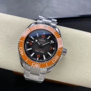OMEGA SEAMASTER GOOD IMITATION WATCHES ORANGE BEZEL STAINLESS STEEL VS FACTORY 45.5MM 1 ĐỒNG HỒ NAM OMEGA SEAMASTER SUPER FAKE NHÀ MÁY VS BEZEL MÀU CAM 45.5MM