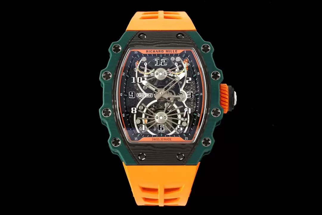 ĐỒNG HỒ NAM RICHARD MILLE RM21-02 REPLICA 1:1 DÂY CAO SU CAM 45MM ĐỒNG HỒ NAM RICHARD MILLE RM21-02 REPLICA 1:1 DÂY CAO SU CAM 45MM