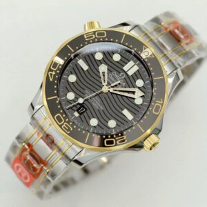 ĐỒNG HỒ NAM OMEGA SEAMASTER FAKE CAO CẤP NHÀ MÁY OR VIỀN VÀNG 42MM 1 ĐỒNG HỒ NAM OMEGA SEAMASTER FAKE CAO CẤP NHÀ MÁY OR VIỀN VÀNG 42MM