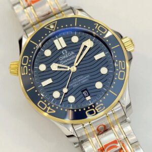 ĐỒNG HỒ NAM OMEGA SEAMASTER SUPER FAKE NHÀ MÁY OR VÀNG GOLD 42MM 2 ĐỒNG HỒ NAM OMEGA SEAMASTER SUPER FAKE NHÀ MÁY OR VÀNG GOLD 42MM