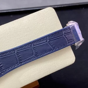 OMEGA CONSTELLATION BEST REPLICA WATCHES BLUE DIAL LEATHER STRAP SBF FACTORY 41MM 4 ĐỒNG HỒ NAM OMEGA CONSTELLATION FAKE 11 NHÀ MÁY SBF MẶT SỐ XANH 41MM