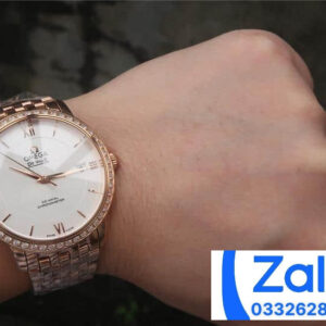 ĐỒNG HỒ NAM OMEGA DE VILLE FAKE CAO CẤP NHÀ MÁY VK VIỀN ĐÍNH ĐÁ 36.8MM 6 ĐỒNG HỒ NAM OMEGA DE VILLE FAKE CAO CẤP NHÀ MÁY VK VIỀN ĐÍNH ĐÁ 36.8MM