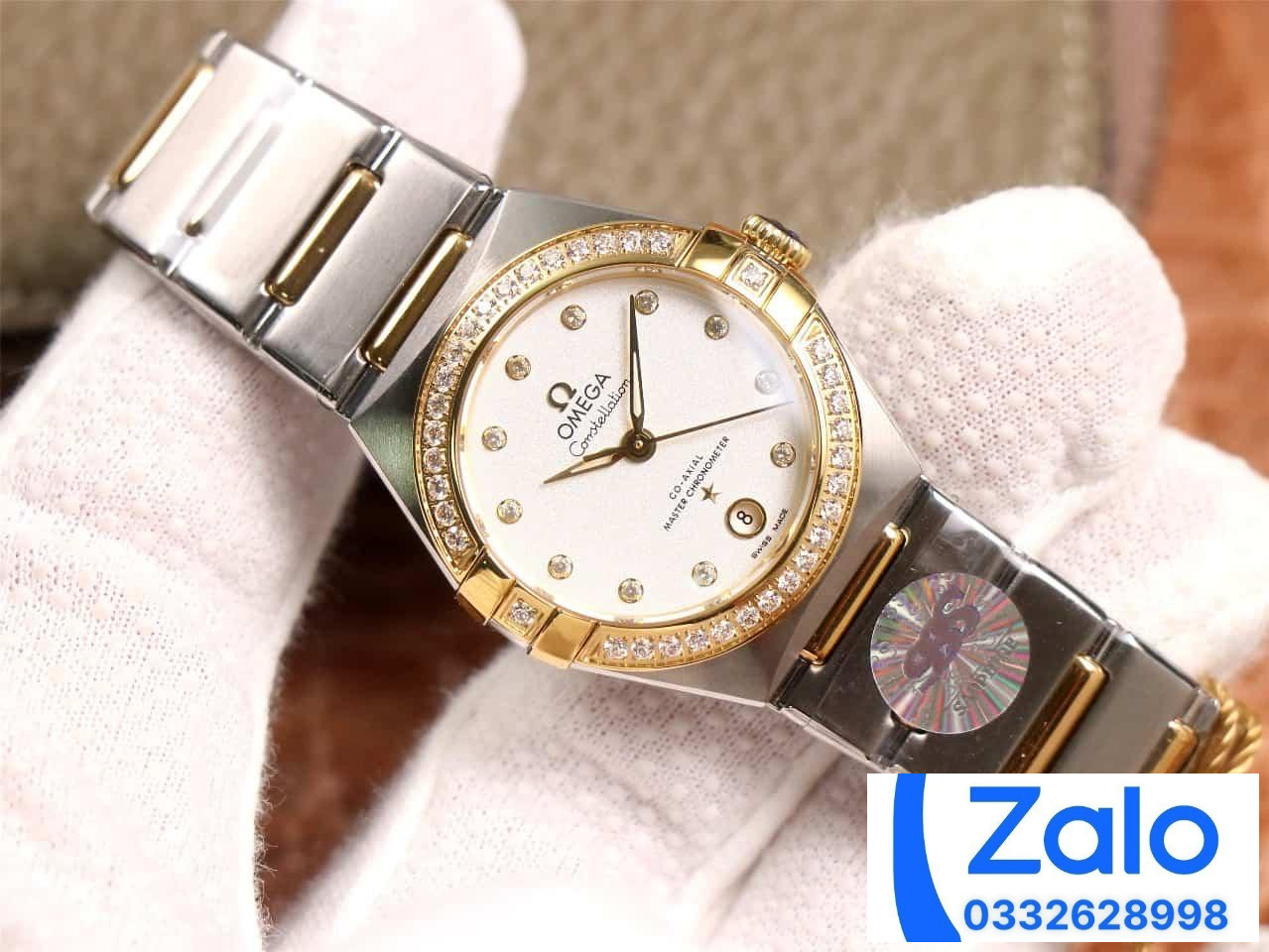 ĐỒNG HỒ NỮ OMEGA CONSTELLATION FAKE 11 NHÀ MÁY 3S ĐÍNH ĐÁ NỔI BẬT 29MM ĐỒNG HỒ NỮ OMEGA CONSTELLATION FAKE 11 NHÀ MÁY 3S ĐÍNH ĐÁ NỔI BẬT 29MM