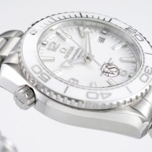 OMEGA SEAMASTER HIGH END WATCH REPLICAS WHITE DIAL BEZEL STAINLESS STEEL VS FACTORY 39.5MM 3 ĐỒNG HỒ NỮ OMEGA SEAMASTER FAKE 11 NHÀ MÁY VS MÀU TRẮNG DÂY THÉP 39.5MM