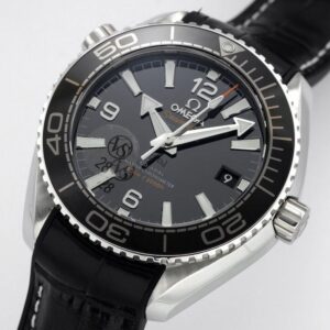 OMEGA SEAMASTER IMITATION WATCHES BLACK DIAL AND BEZEL RUBBER STRAP VS FACTORY 39.5MM 1 ĐỒNG HỒ NỮ OMEGA SEAMASTER FAKE 1:1 NHÀ MÁY VS NIỀNG BEZEL ĐEN 39.5MM
