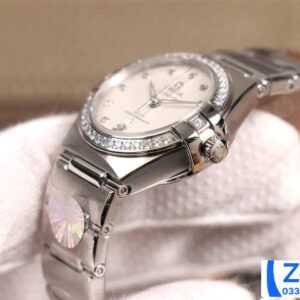 ĐỒNG HỒ NỮ OMEGA CONSTELLATION FAKE CAO CẤP NHÀ MÁY 3S VIỀN ĐÍNH ĐÁ 29MM 2 ĐỒNG HỒ NỮ OMEGA CONSTELLATION FAKE CAO CẤP NHÀ MÁY 3S VIỀN ĐÍNH ĐÁ 29MM