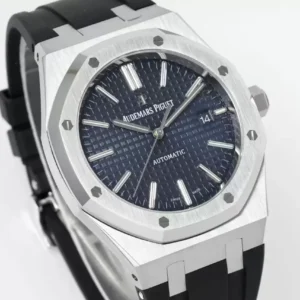 AUDEMARS PIGUET BEST COPIES WATCH ROYAL OAK APS FACTORY BLUE DIAL 41MM 1 ĐỒNG HỒ AUDEMARS PIGUET ROYAL OAK REPLICA 11 NHÀ MÁY APS BLUE DIAL 41MM