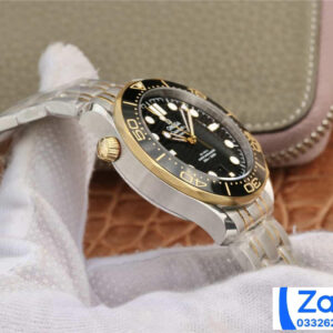 ĐỒNG HỒ NAM OMEGA SEAMASTER FAKE 11 NHÀ MÁY OM DÂY THÉP MẶT ĐEN 42MM 3 ĐỒNG HỒ NAM OMEGA SEAMASTER FAKE 11 NHÀ MÁY OM DÂY THÉP MẶT ĐEN 42MM