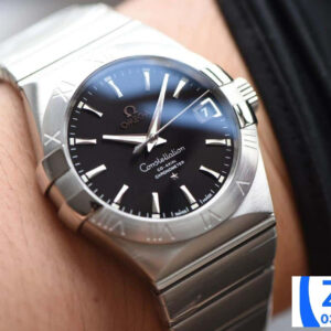 ĐỒNG HỒ NAM OMEGA CONSTELLATION FAKE CAO CẤP NHÀ MÁY VS MẶT SỐ ĐEN 38MM 6 ĐỒNG HỒ NAM OMEGA CONSTELLATION FAKE CAO CẤP NHÀ MÁY VS MẶT SỐ ĐEN 38MM