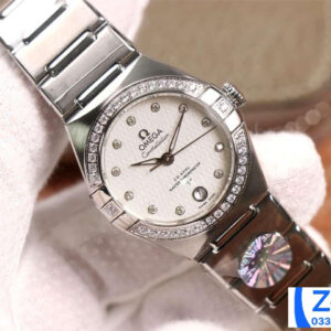 ĐỒNG HỒ NỮ OMEGA CONSTELLATION FAKE CAO CẤP NHÀ MÁY 3S VIỀN ĐÍNH ĐÁ 29MM 1 ĐỒNG HỒ NỮ OMEGA CONSTELLATION FAKE CAO CẤP NHÀ MÁY 3S VIỀN ĐÍNH ĐÁ 29MM
