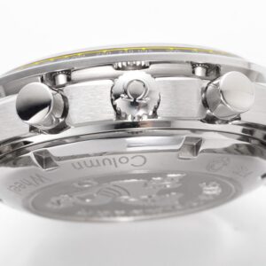 OMEGA SPEEDMASTER GOOD IMITATION WATCHES YELLOW BEZEL HR FACTORY 40MM 3 ĐỒNG HỒ NAM OMEGA SPEEDMASTER FAKE 1:1 NHÀ MÁY HR BEZEL VÀNG THỂ THAO 40MM