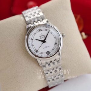 ĐỒNG HỒ NỮ OMEGA DE VILLE FAKE 1:1 NHÀ MÁY UVS KIM CHỈ ĐEN 32MM 1 ĐỒNG HỒ NỮ OMEGA DE VILLE FAKE 1:1 NHÀ MÁY UVS KIM CHỈ ĐEN 32MM