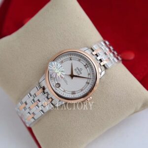 ĐỒNG HỒ NỮ OMEGA DE VILLE SUPER FAKE NHÀ MÁY UVS FACTORY ROSE GOLD 32MM 1 ĐỒNG HỒ NỮ OMEGA DE VILLE SUPER FAKE NHÀ MÁY UVS FACTORY ROSE GOLD 32MM