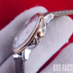 ĐỒNG HỒ NỮ OMEGA DE VILLE FAKE CAO CẤP NHÀ MÁY UVS DÂY DA NÂU 32MM 2 ĐỒNG HỒ NỮ OMEGA DE VILLE FAKE CAO CẤP NHÀ MÁY UVS DÂY DA NÂU 32MM