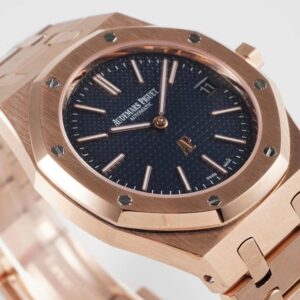 AUDEMARS PIGUET COPIES WATCHES ROYAL OAK 15202OR KZ FACTORY ROSE GOLD 39MM 1 ĐỒNG HỒ AUDEMARS PIGUET ROYAL OAK 15202OR REPLICA NHÀ MÁY KZ ROSE GOLD 39MM