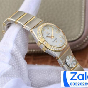 ĐỒNG HỒ NỮ OMEGA CONSTELLATION FAKE 1:1 NHÀ MÁY 3S NIỀNG VÀNG ĐÍNH ĐÁ 27MM 2 ĐỒNG HỒ NỮ OMEGA CONSTELLATION FAKE 1:1 NHÀ MÁY 3S NIỀNG VÀNG ĐÍNH ĐÁ 27MM