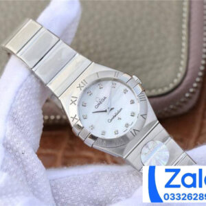 ĐỒNG HỒ NỮ OMEGA CONSTELLATION FAKE 11 NHÀ MÁY 3S CỌC SỐ ĐÍNH ĐÁ 27MM 1 ĐỒNG HỒ NỮ OMEGA CONSTELLATION FAKE 11 NHÀ MÁY 3S CỌC SỐ ĐÍNH ĐÁ 27MM