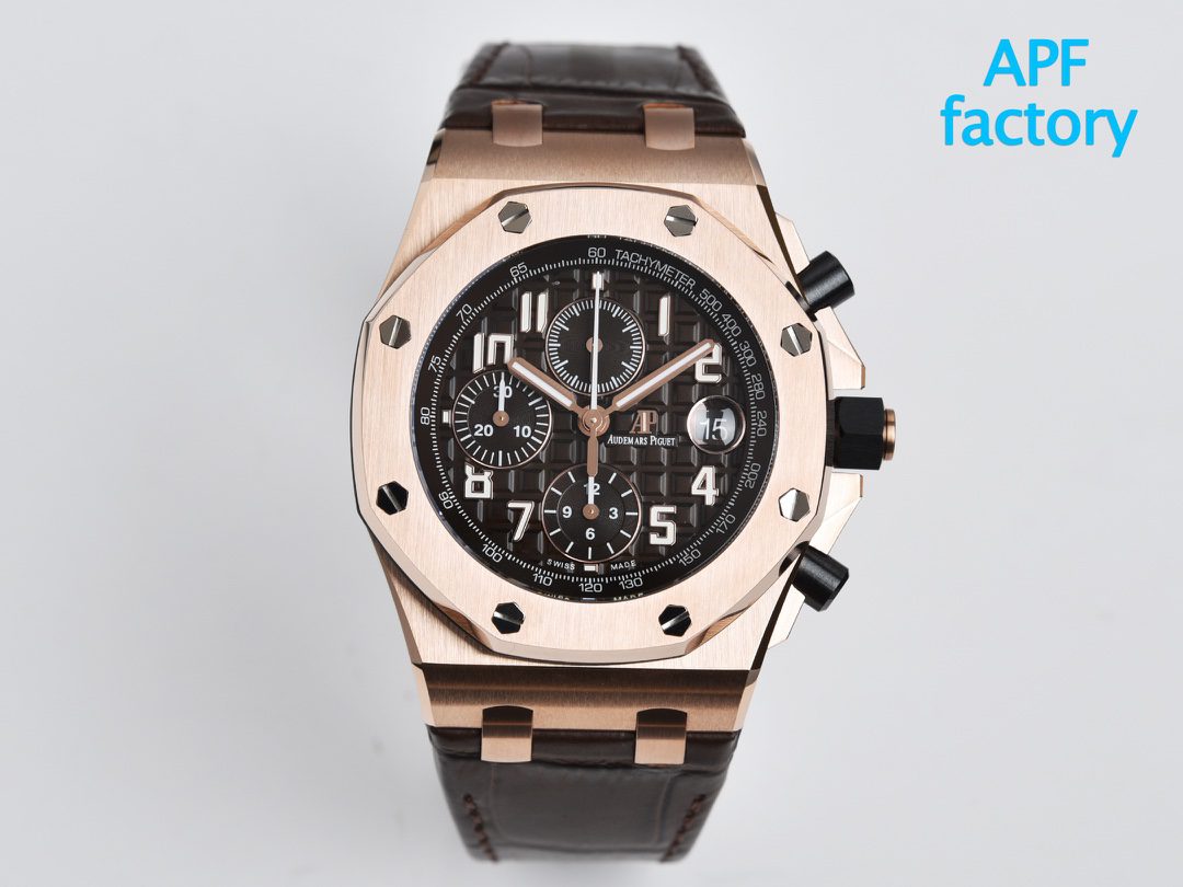 ĐỒNG HỒ AUDEMARS PIGUET ROYAL OAK OFFSHORE REP 11 NHÀ MÁY APF DÂY NÂU 42MM ĐỒNG HỒ AUDEMARS PIGUET ROYAL OAK OFFSHORE REP 11 NHÀ MÁY APF DÂY NÂU 42MM