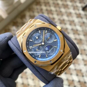 ĐỒNG HỒ AUDEMARS PIGUET ROYAL OAK REP 11 NHÀ MÁY APS MẶT XANH VỎ VÀNG 41MM 1 ĐỒNG HỒ AUDEMARS PIGUET ROYAL OAK REP 11 NHÀ MÁY APS MẶT XANH VỎ VÀNG 41MM