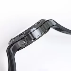 OMEGA SEAMASTER LUXURY REPLICA WATCHES ALL BLACK RUBBER STRAP OR FACTORY 43MM 3 ĐỒNG HỒ NAM OMEGA SEAMASTER REPLICA 1:1 NHÀ MÁY OR FULL BLACK 43MM