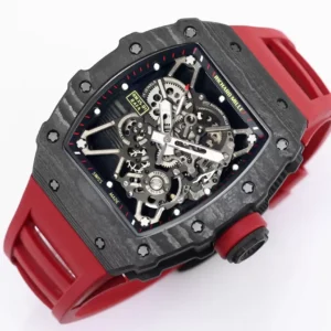 RICHARD MILLE RM35-01 IMITATION WATCHES BBR FACTORY RED RUBBER STRAP 44MM 1 ĐỒNG HỒ NAM RICHARD MILLE RM35-01 REPLICA 11 NHÀ MÁY BBR RED KNOB 44MM