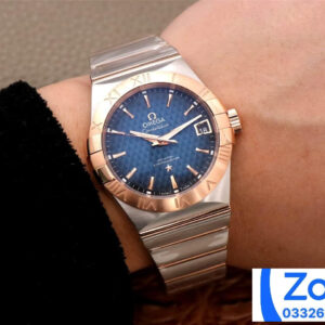 ĐỒNG HỒ NAM OMEGA CONSTELLATION FAKE CAO CẤP NHÀ MÁY VS KIM VÀNG HỒNG 38MM 6 ĐỒNG HỒ NAM OMEGA CONSTELLATION FAKE CAO CẤP NHÀ MÁY VS KIM VÀNG HỒNG 38MM