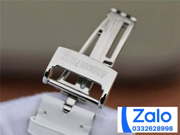 ĐỒNG HỒ NỮ AUDEMARS PIGUET 77303BC FAKE 1:1 MÀU TRẮNG DÂY DA 39.5MM ĐỒNG HỒ NỮ AUDEMARS PIGUET 77303BC FAKE 1:1 MÀU TRẮNG DÂY DA 39.5MM