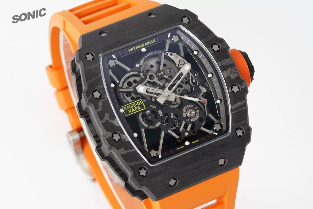 ĐỒNG HỒ NAM RICHARD MILLE RM35-01 REPLICA 11 NHÀ MÁY SONIC MÀU CAM 45MM ĐỒNG HỒ NAM RICHARD MILLE RM35-01 REPLICA 11 NHÀ MÁY SONIC MÀU CAM 45MM