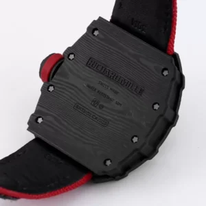 RICHARD MILLE RM35-01 REPLICA WATCHES BLACK CARBON CASE RED FABRIC STRAP BBR FACTORY 44MM 4 ĐỒNG HỒ NAM RICHARD MILLE RM35-01 REPLICA NHÀ MÁY BBR FACTORY 44MM