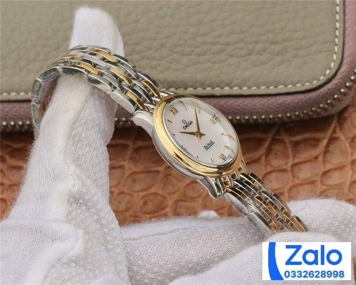 ĐỒNG HỒ NỮ OMEGA DE VILLE SUPER FAKE NHÀ MÁY VK CỌC SỐ LA MÃ 27MM ĐỒNG HỒ NỮ OMEGA DE VILLE SUPER FAKE NHÀ MÁY VK CỌC SỐ LA MÃ 27MM