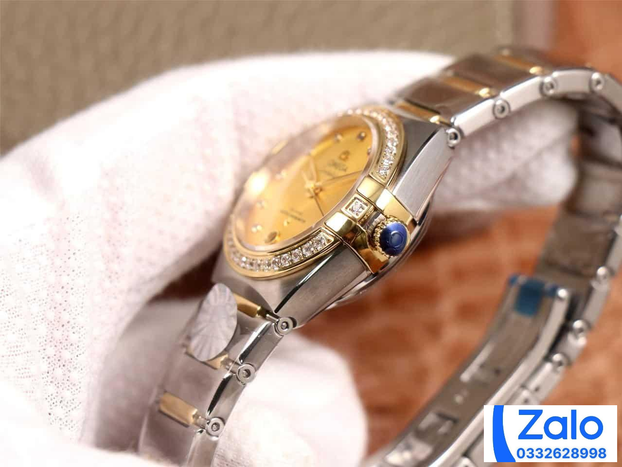 ĐỒNG HỒ NỮ OMEGA CONSTELLATION FAKE 1:1 NHÀ MÁY 3S MẶT SỐ CHẢI TIA 29MM ĐỒNG HỒ NỮ OMEGA CONSTELLATION FAKE 1:1 NHÀ MÁY 3S MẶT SỐ CHẢI TIA 29MM