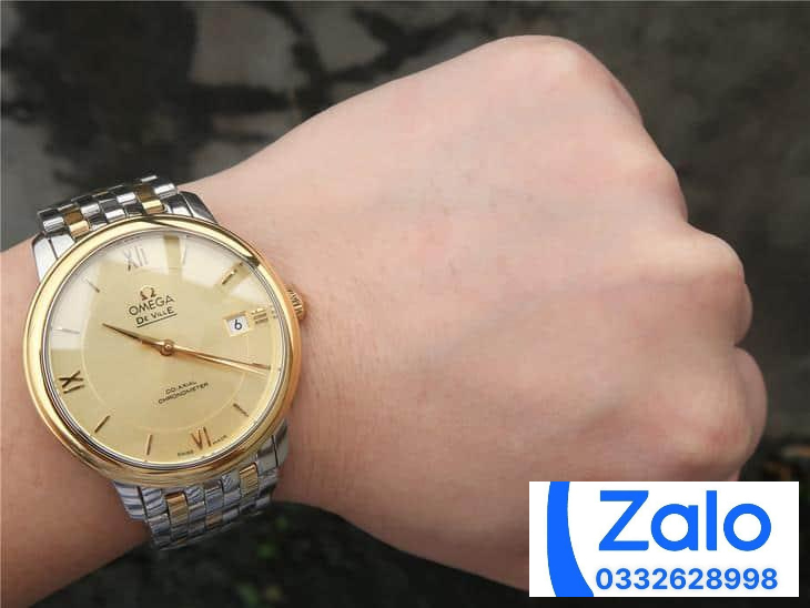 ĐỒNG HỒ NAM OMEGA DE VILLE FAKE 1:1 NHÀ MÁY VK VIỀN TRƠN MẶT VÀNG 36.8MM ĐỒNG HỒ NAM OMEGA DE VILLE FAKE 1:1 NHÀ MÁY VK VIỀN TRƠN MẶT VÀNG 36.8MM