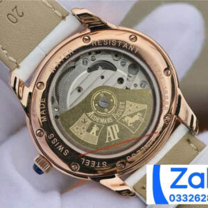 ĐỒNG HỒ NỮ AUDEMARS PIGUET 77303BC FAKE 1:1 DÂY DA VÀNG HỒNG 39.5MM 4 ĐỒNG HỒ NỮ AUDEMARS PIGUET 77303BC FAKE 1:1 DÂY DA VÀNG HỒNG 39.5MM