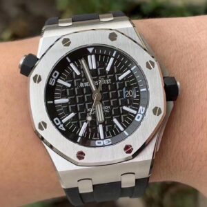 ĐỒNG HỒ AUDEMARS PIGUET ROYAL OAK OFFSHORE 15710ST FAKE NHÀ MÁY JF ĐEN 42MM 6 ĐỒNG HỒ AUDEMARS PIGUET ROYAL OAK OFFSHORE 15710ST FAKE NHÀ MÁY JF ĐEN 42MM