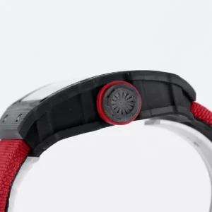 RICHARD MILLE RM35-01 REPLICA WATCHES BLACK CARBON CASE RED FABRIC STRAP BBR FACTORY 44MM 3 ĐỒNG HỒ NAM RICHARD MILLE RM35-01 REPLICA NHÀ MÁY BBR FACTORY 44MM