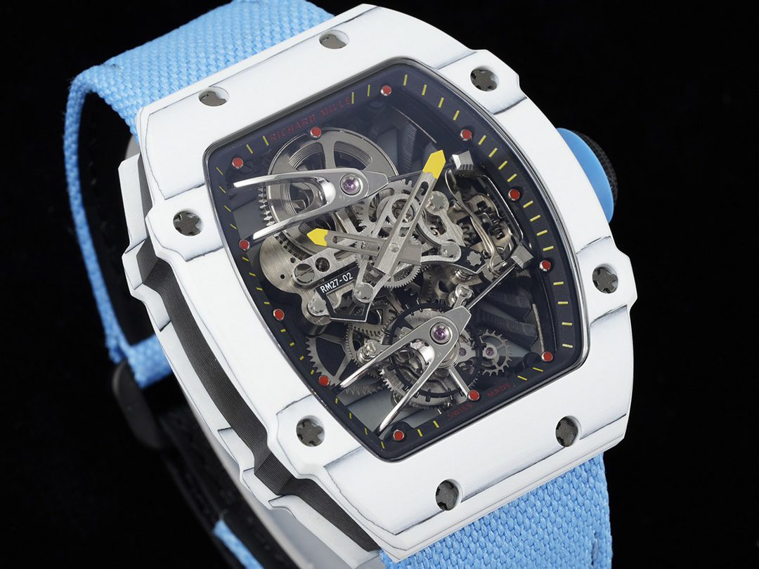 ĐỒNG HỒ NAM RICHARD MILLE RM27-02 REPLICA 1:1 DÂY VẢI CANVAS XANH 42MM ĐỒNG HỒ NAM RICHARD MILLE RM27-02 REPLICA 1:1 DÂY VẢI CANVAS XANH 42MM