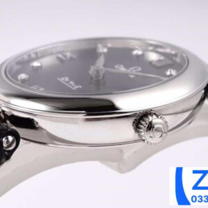 ĐỒNG HỒ NỮ OMEGA DE VILLE FAKE CAO CẤP NHÀ MÁY GS THIẾT KẾ MẶT ĐEN 27MM 3 ĐỒNG HỒ NỮ OMEGA DE VILLE FAKE CAO CẤP NHÀ MÁY GS THIẾT KẾ MẶT ĐEN 27MM
