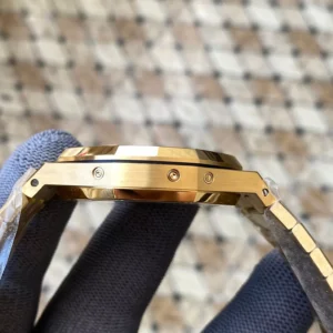 AUDEMARS PIGUET BEST COPIES WATCH ROYAL OAK YELLOW GOLD APS FACTORY 41MM 3 ĐỒNG HỒ AUDEMARS PIGUET ROYAL OAK REP CAO CẤP NHÀ MÁY APS VÀNG GOLD 41MM