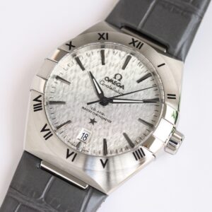 ĐỒNG HỒ UNISEX OMEGA CONSTELLATION FAKE 1:1 NHÀ MÁY OR DÂY DA GHI 39MM 1 ĐỒNG HỒ UNISEX OMEGA CONSTELLATION FAKE 1:1 NHÀ MÁY OR DÂY DA GHI 39MM