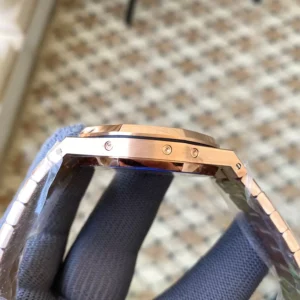 AUDEMARS PIGUET BEST REPLICA WATCHES ROYAL OAK ROSE GOLD CASE BLUE CALENDAR APS FACTORY 41MM 2 ĐỒNG HỒ AUDEMARS PIGUET ROYAL OAK NAM REPLICA 1:1 NHÀ MÁY APS FACTORY 41MM