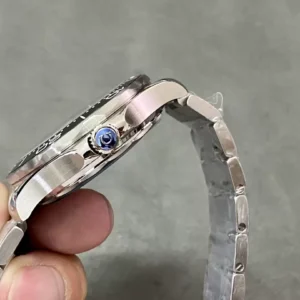 OMEGA SEAMASTER KNOCK OFF WATCHES BLACK CERAMIC BEZEL AND DIAL CUSTOM VS FACTORY 42MM 2 ĐỒNG HỒ NAM OMEGA SEAMASTER SUPER FAKE NHÀ MÁY VS MẶT THIẾT KẾ 42MM